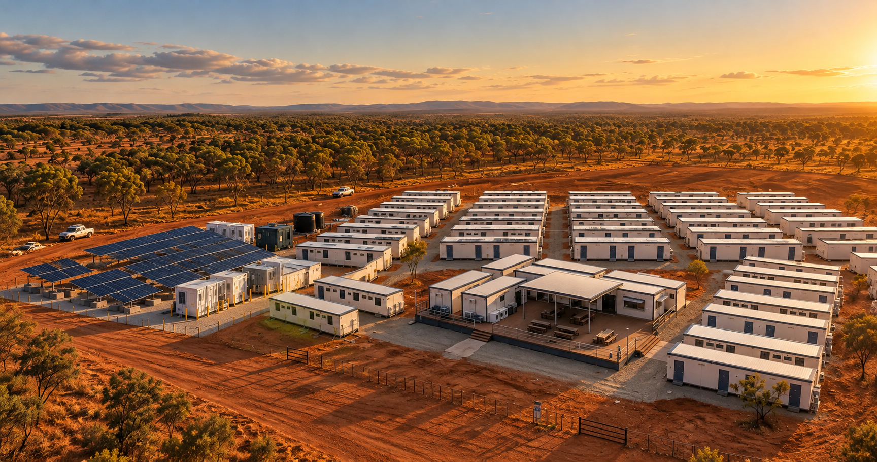 Workers’ camp in the Northern Territory